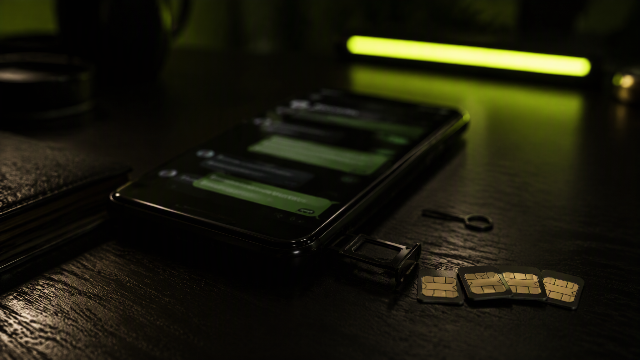 Sourcing phone with SIM cards